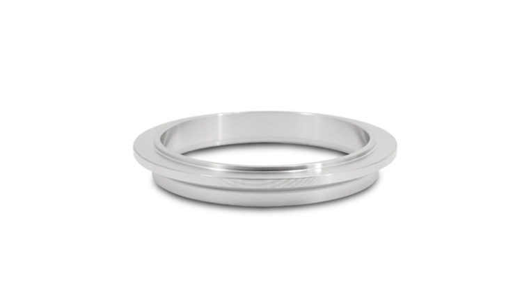 Stainless Steel Turbo Outlet Flange for Precision Turbo CAE 5 and CAE 6 series 90mm O.D. V-Band Flange, 77mm diameter mating ring (suits 3" O.D. tubing)
