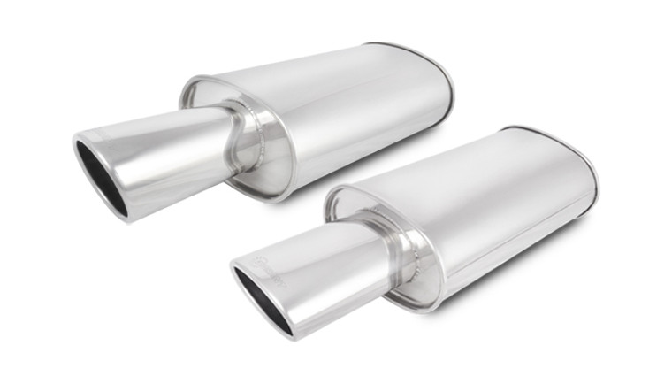STREETPOWER Universal Mufflers with Exhaust Tips