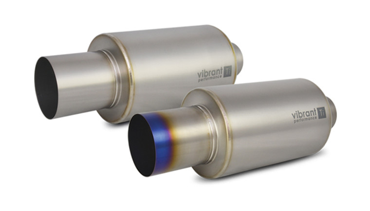 Titanium Universal Mufflers with Exhaust Tip