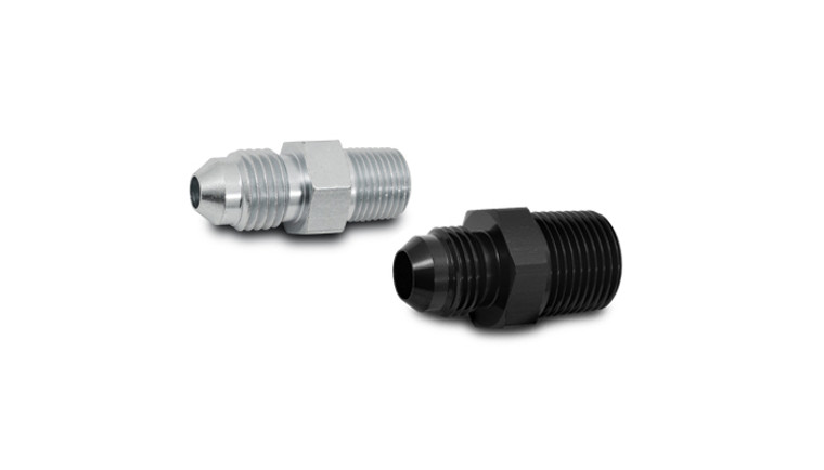 Male AN Flare to Male NPT Straight Adapters